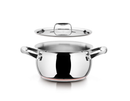 Casseruola in acciaio con coperchio