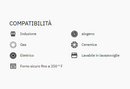 Casseruola in acciaio cm 16 con coperchio