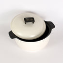 flame clay pot diameter 28 color white