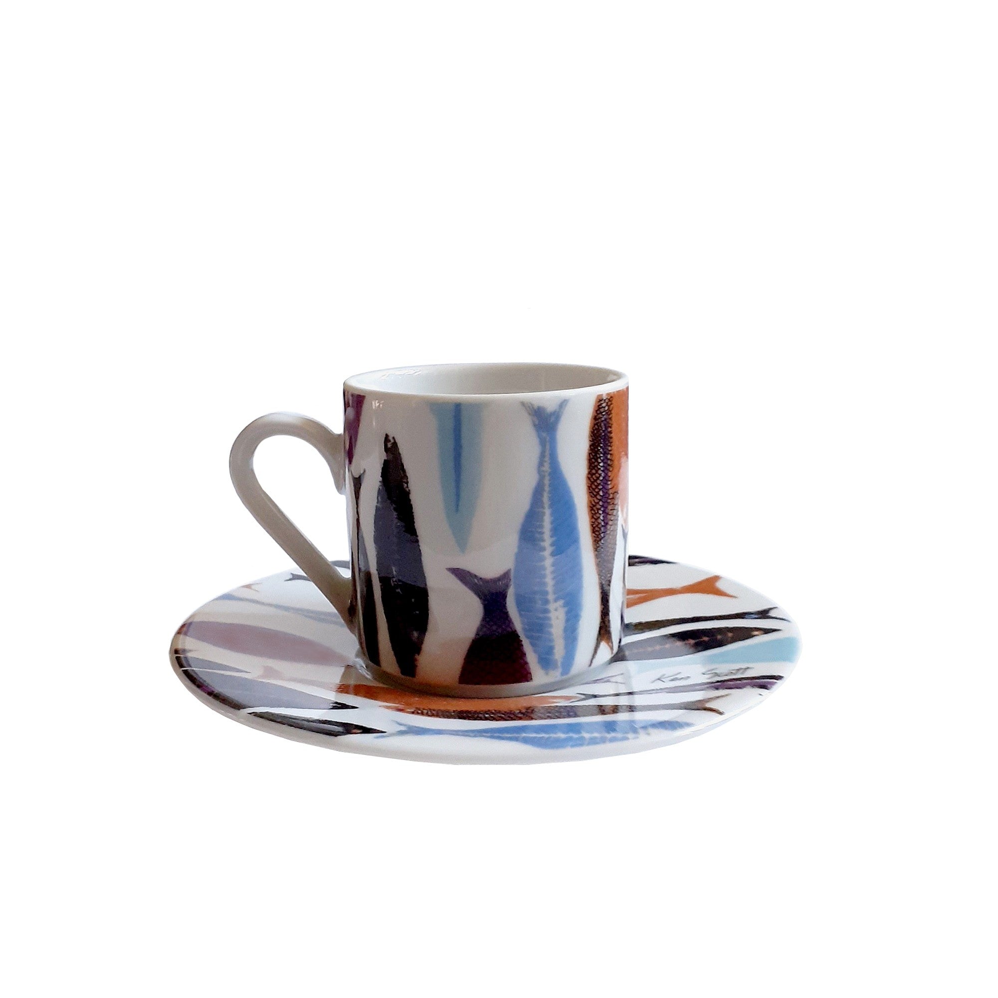 Set Tazzine Caffè in Porcellana - 6 x 125 ml - Tazze Cappuccino