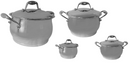 Set pentole in acciaio