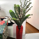 Vaso da terra rosso nero