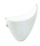 Vaso in porcellana bianco