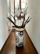 Vaso portaombrelli bianco nero