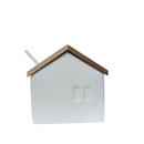 Formaggiera in porcellana e legno