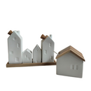 Menage olio aceto in porcellana bianca