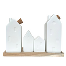 Menage olio aceto in porcellana bianca