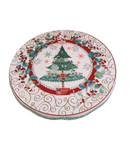 Alzata natalizia in porcellana