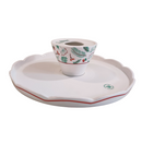 Alzata rose in porcellana