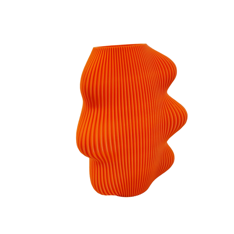 Vaso arancione stampa 3D