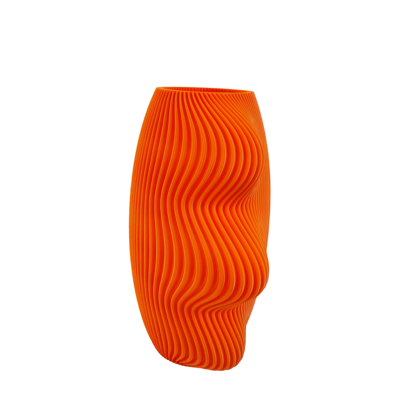 Vaso arancione stampa 3D