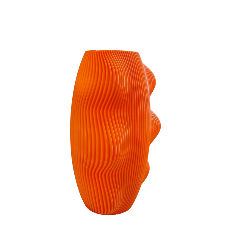 Vaso arancione stampa 3D