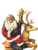 Babbo Natale su renna