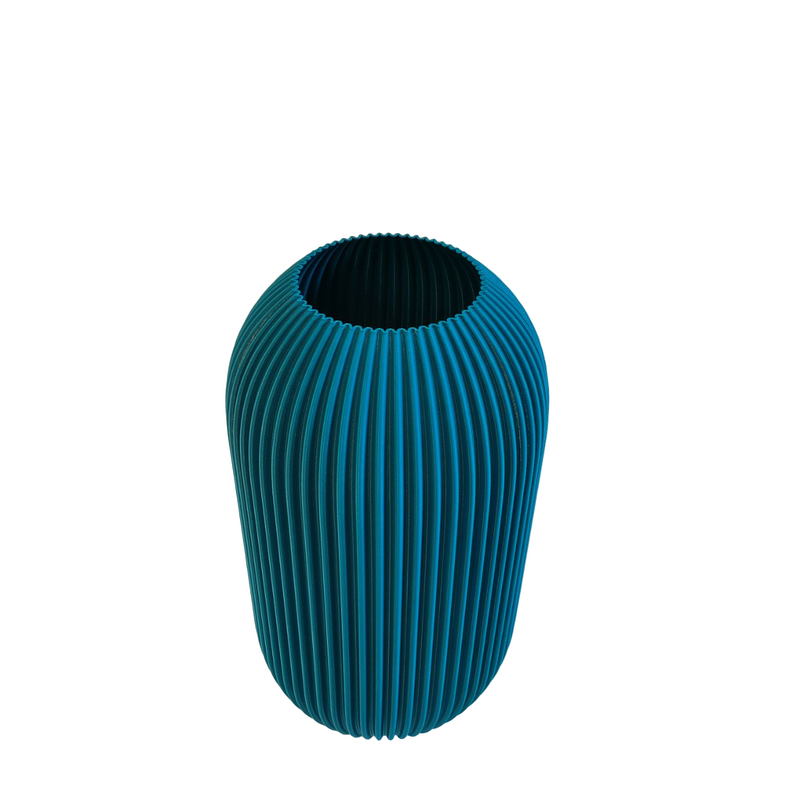 Vaso blu stampa 3D