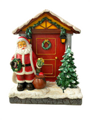 Casa con babbo Natale