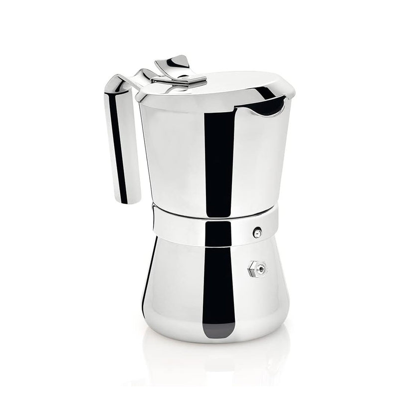 3 or 6 cup coffee maker in stainless steel