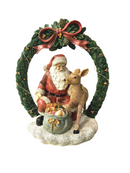 Ghirlanda con Babbo Natale