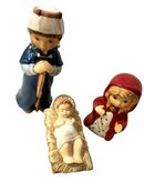 Presepe natività in porcellana
