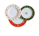 Servizio piatti di Natale in porcellana