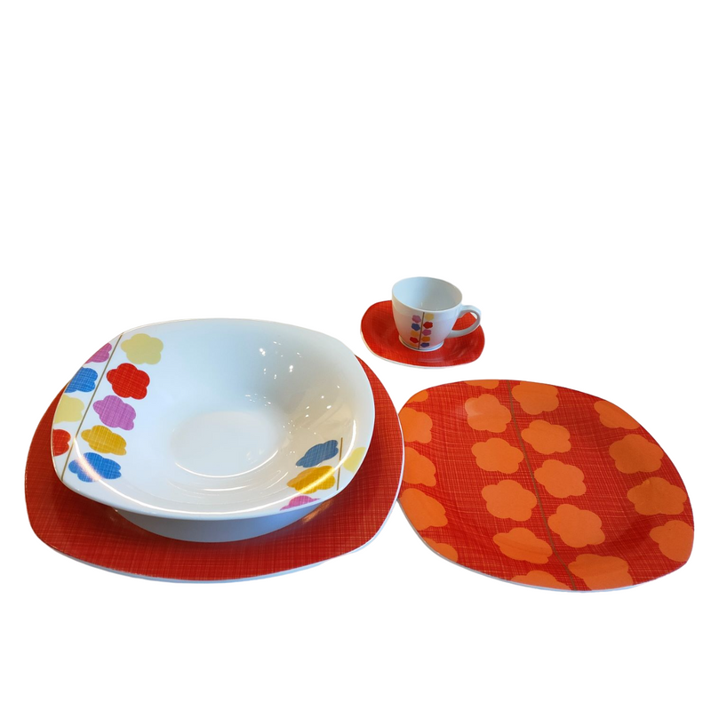 Set 26 pezzi servizio piatti e caffè