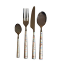 Posate in acciaio e metacrilato