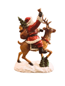 Babbo Natale su renna