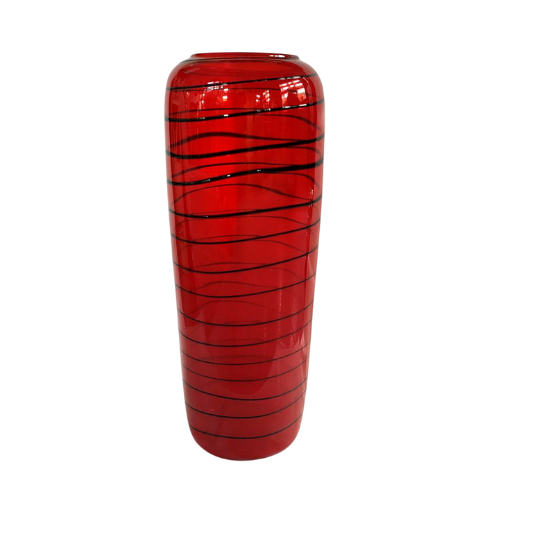 Vaso da terra rosso nero