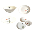 Servizio piatti decoro papaveri