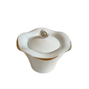 Zuccheriera bianco e oro