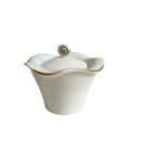 Zuccheriera bianco e oro