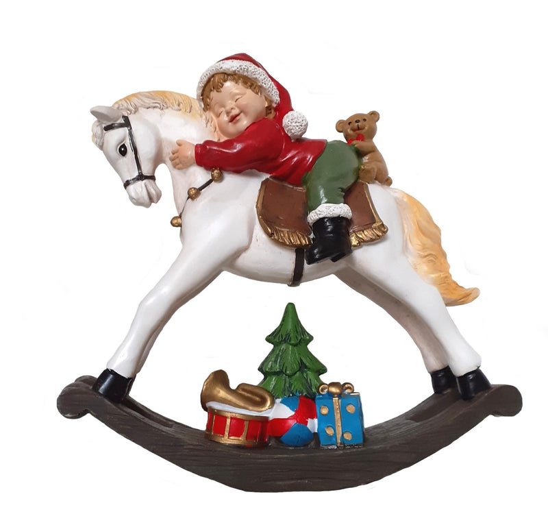 Cavallo a dondolo natalizio