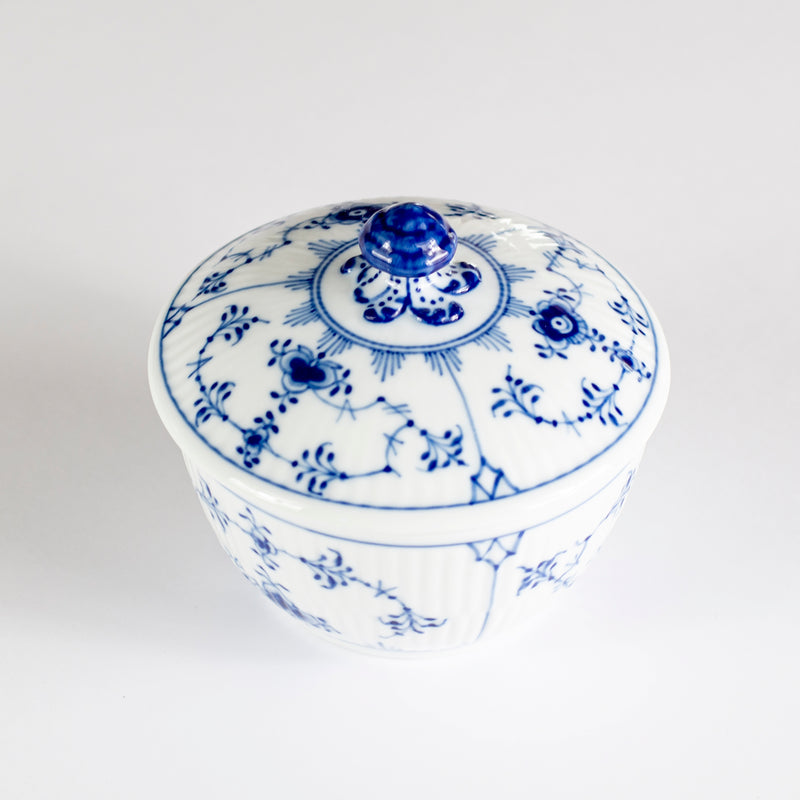 hand decorated porcelain sugar bowl