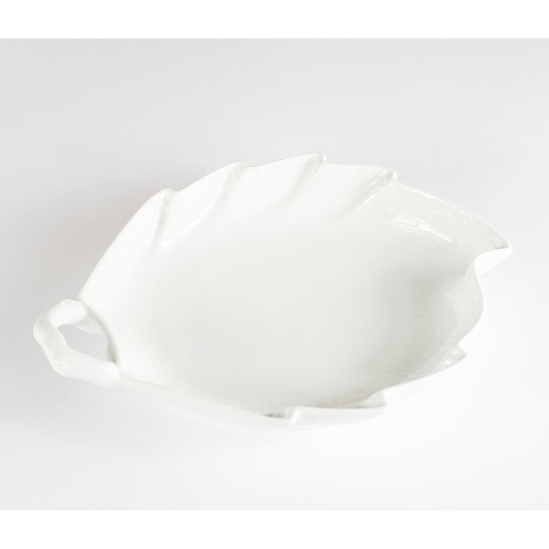 leaf shape porcelain plate
