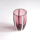 set 6 pezzi bicchieri vetro soffiato ametista