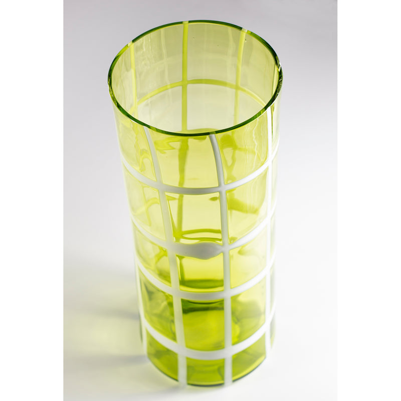 vase in colored blown glass