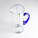 brocca in vetro soffiato trasparente