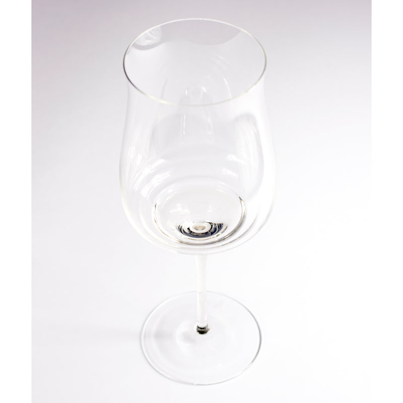 blown glass wine glass