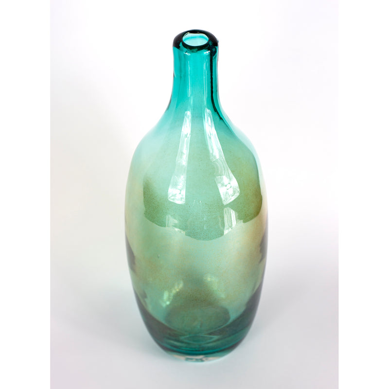 light blue blown glass vase