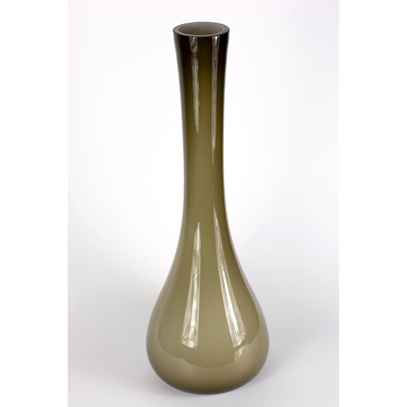 vaso in vetro soffiato bronzo