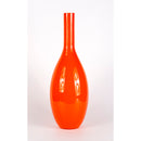 orange blown glass vase