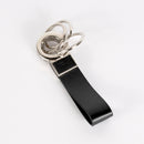 key chain in black leather designed by Jan Philippi
