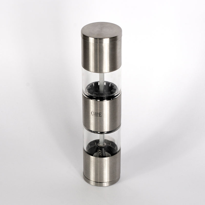 salt and pepper in stainless steel two in one