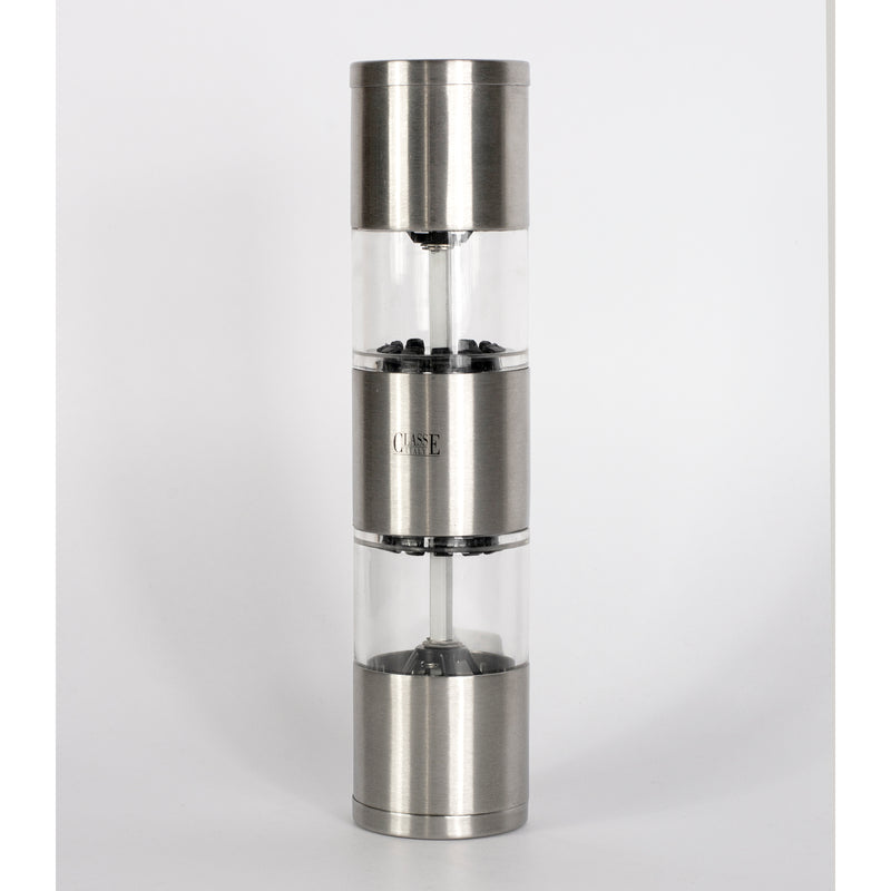 salt and pepper in stainless steel two in one