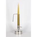 palladium coated stainless steel candle holder