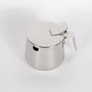 zuccheriera con coperchio in acciaio