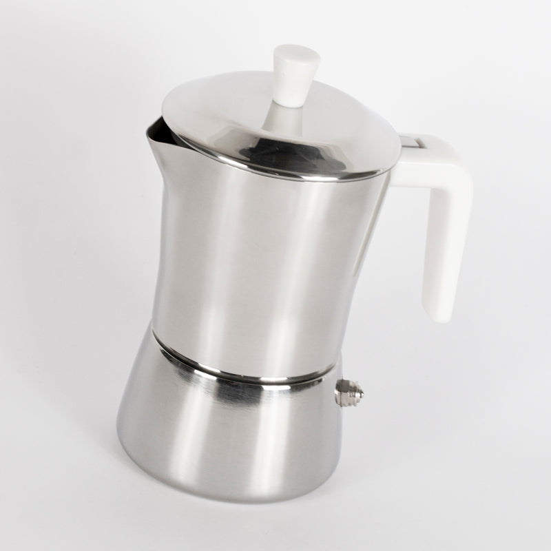 coffee maker 1 or 3 cups white methacrylate handle