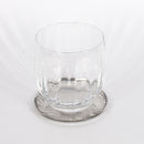 glass coaster in lowrelief worked stainless steel 6 pieces set