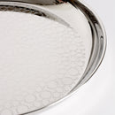 stainless steel tray worked in lowrelief