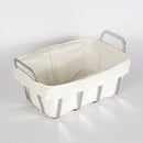 bread basket in metal and cotton