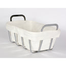 bread basket in metal and cotton